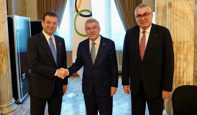 Ekrem İmamoğlu, Uluslararası Olimpiyat Komitesi Başkanı Thomas Bach ile Romanya’nın başkenti Bükreş’te bir araya geldi