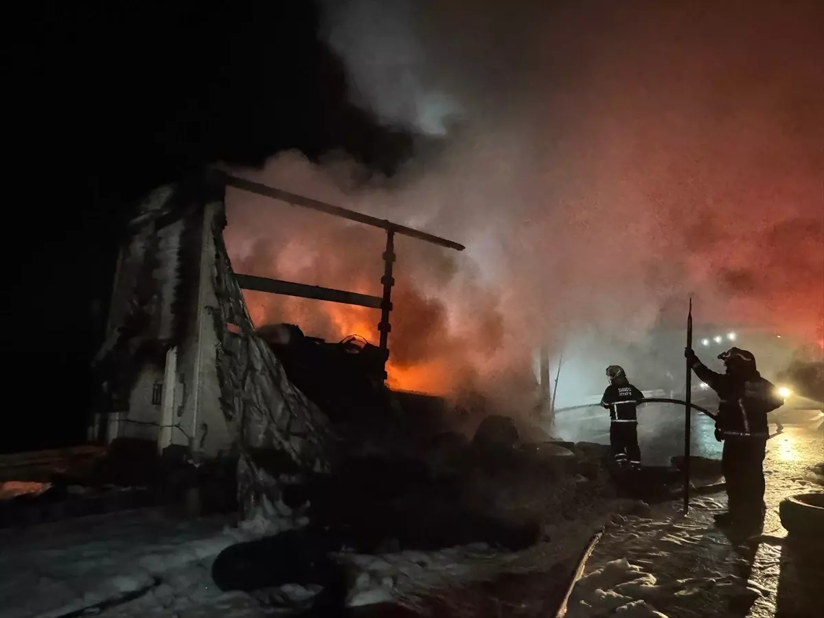 Kuzey Marmara Otoyolu’nda Dorse Yangını